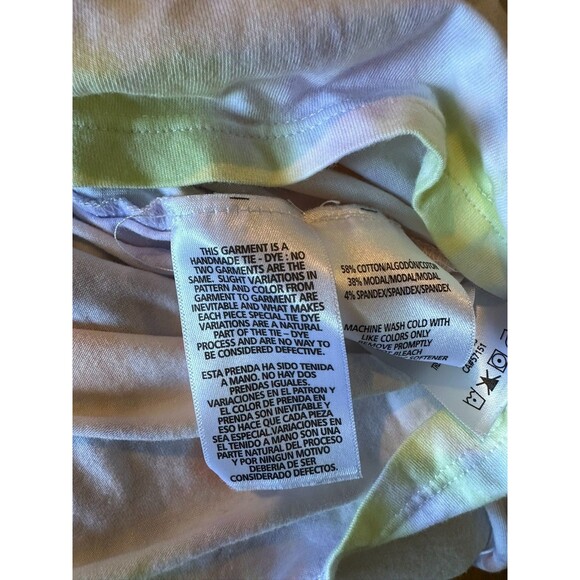 Calvin Klein Crop Hoodie Women’s Medium Monogram Logo Tie Dye multi color - Picture 4 of 4